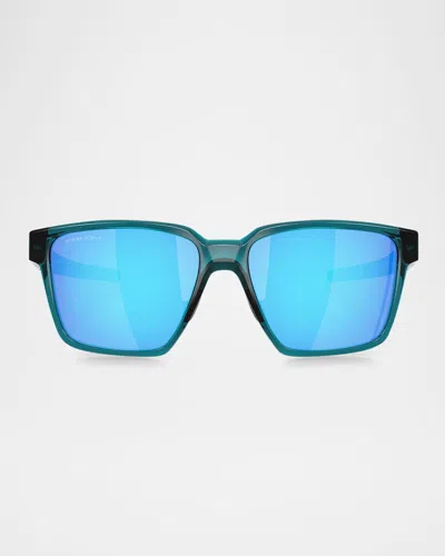 Oakley Men's Oo9430 Rectangular Sunglasses In Blue