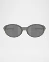 Oakley Logo-print Sunglasses In Gray