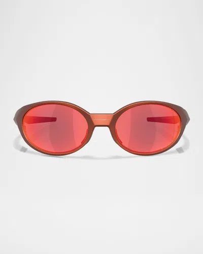 Oakley Men's Oo9438 Rectangular Sunglasses In Red