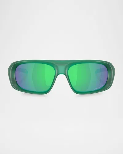 Oakley Men's Oo9491 Rectangular Sunglasses In Dark Green