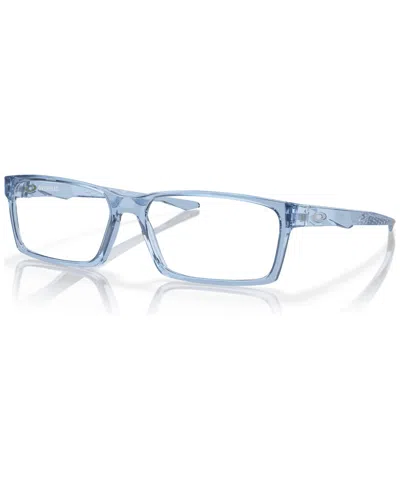 Oakley Men's Overhead Eyeglasses, Ox8060 In Transparent Blue