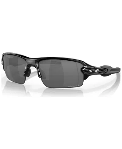 Oakley Men's Polarized Low Bridge Fit Sunglasses, Oo9271 Flak 2.0 61 In Black