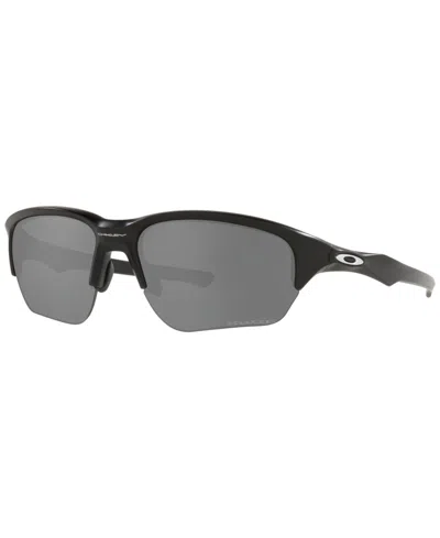 Oakley Men's Polarized Sunglasses, Oo9363 Flak Beta In Matte Black,black Iridium