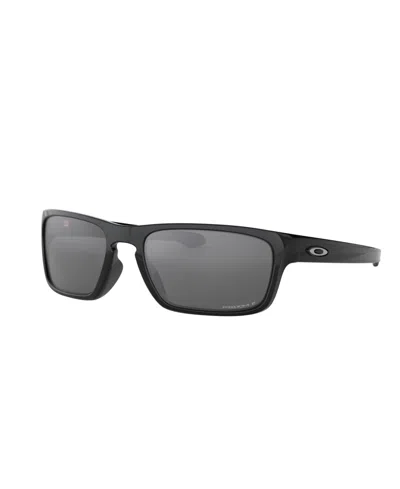 Oakley Men's Polarized Sunglasses, Sliver Stealth Oo9408 In Polished Black