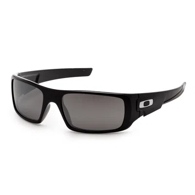 Oakley Men's Rectangular 60 Mm Polished Black Sunglasses In Multi