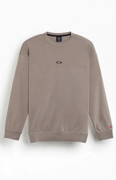 Oakley Men's Retro Fleece Long Sleeve T-shirt In Brown