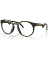 Oakley Men's Round Eyeglasses, Ox8139 50 In Olive Ink