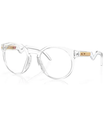 Oakley Men's Round Eyeglasses, Ox8139 50 In Polished Clear