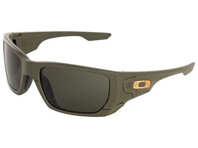 Pre-owned Oakley Men's Style Switch Bob Burnquist Sunglasses Oo9194-13 Green/grey, Vr50 In Gray