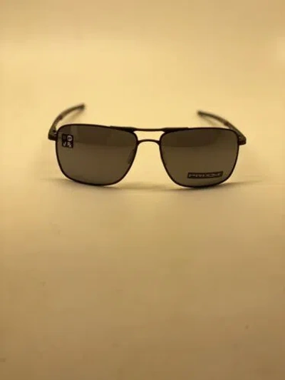 Pre-owned Oakley Men's Sunglasses Oo6038 Color 01 Size 57 In Black