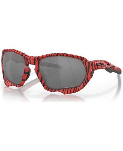 Oakley Plazma - Red Tiger / Prizm Black Sunglasses In Black/red