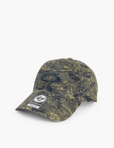 Oakley Mens Tiger Mountain Camo Gn Remix Dad Brand-embroidered Cotton Baseball Cap