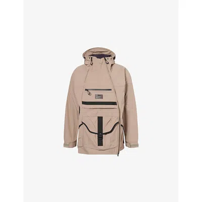 OAKLEY MENS BARK FGL STROKE HOODED WOVEN ANORAK