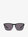 Oakley Mens Black Oo9479 Manorburn Rectangle-frame Acetate Sunglasses In Black