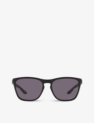 Oakley Mens Black Oo9479 Manorburn Rectangle-frame Acetate Sunglasses