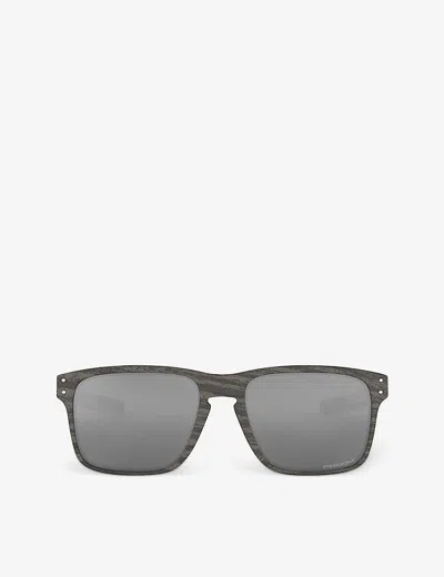 Oakley Oo9384 Holbrook Mix Square-frame Sunglasses In Woodgrain