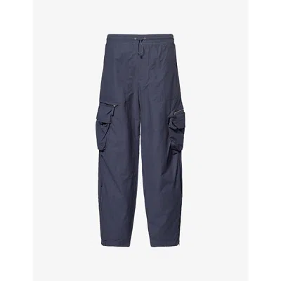 Oakley Mens Graphite Reserve Regular-fit Cotton Blend Cargo Trousers In Blue