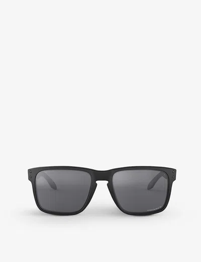 Oakley Holbrook Xl O-matter Polarised Square-frame Sunglasses In Matte Black