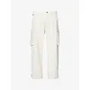 Oakley Mens Fgl Tool Box Straight-leg Woven Trousers Mist Xl In White