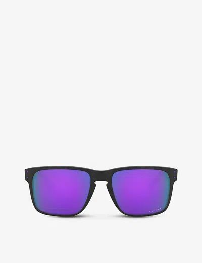 Oakley Mens Oo9417 59 Holbrook Xl Acetate Square-frame Sunglasses Black