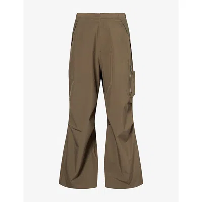 Oakley Mens Reserve Strato Woven Cargo Trousers Deep Olive In Brown