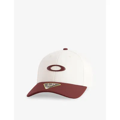 Oakley Mens White/red Tincan Woven Baseball Cap In Multi