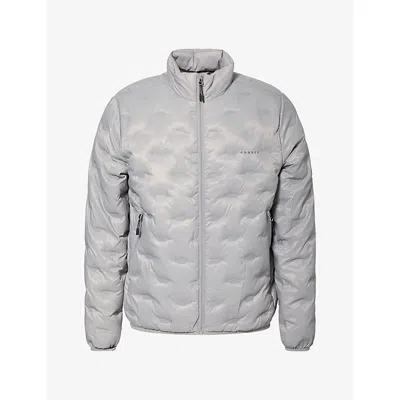 Oakley Mens Whirl Szn Woven Puffer Jacket Cement In Gray