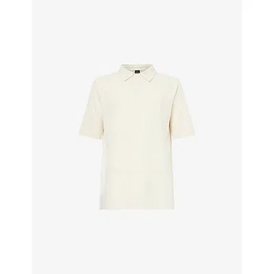 Oakley Mens White Fusion Short-sleeve Stretch-jersey Polo Top