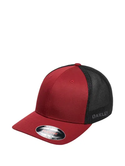 Oakley Mesh-panelled Cap In Red