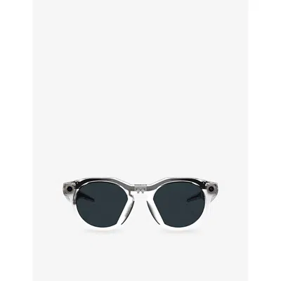 Oakley Meta Womens  Ow8002 Hstn Round-frame Meta Ai Glasses In Black
