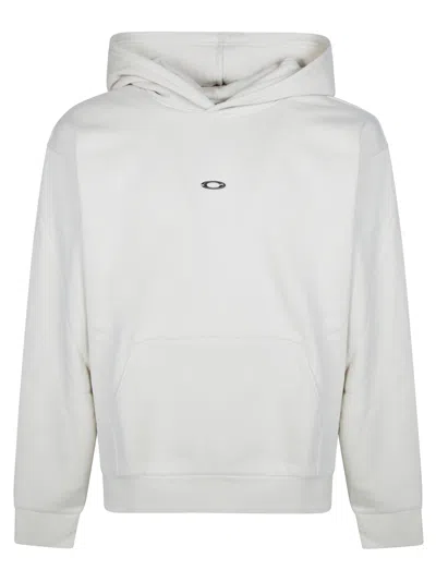 Oakley Logo-plaque Hoodie In White