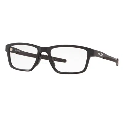 Oakley Metalink Demo Rectangular Men's Eyeglasses Ox8153 815301 53 In Black