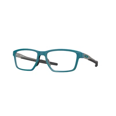 Oakley Metalink Demo Rectangular Men's Eyeglasses Ox8153 815312 57 In Blue