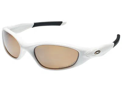 Pre-owned Oakley Minute 2.0 Polarized Sunglasses 42-364 Polished White/tungsten Iridium