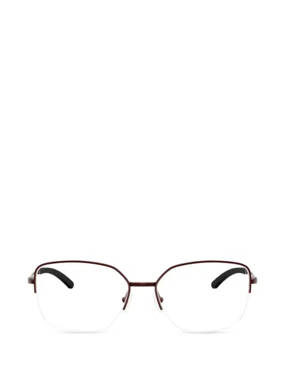 Oakley Moonglow Rectangle-frame Glasses In Brown