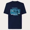 Oakley Mountain Camo Tee In Blue