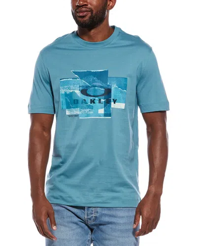 Oakley Mountain Camo T-shirt In Blue
