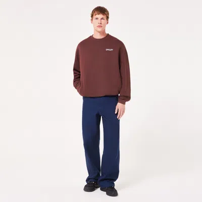 Oakley Mtl Ringed B1b Crew Sweatshirt In Grenache