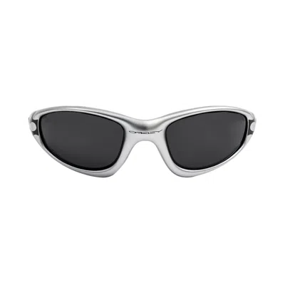 Pre-owned Oakley Muzm Straight Jacket 99 Sunglasses 'silver Flames/black' | Men's Size Onesize