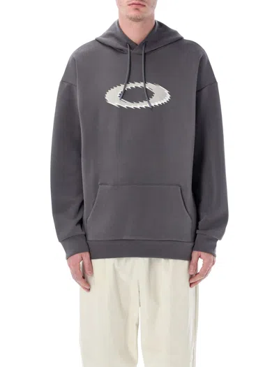 Oakley New Retro Fleece Hoodie 1.7 In Gray