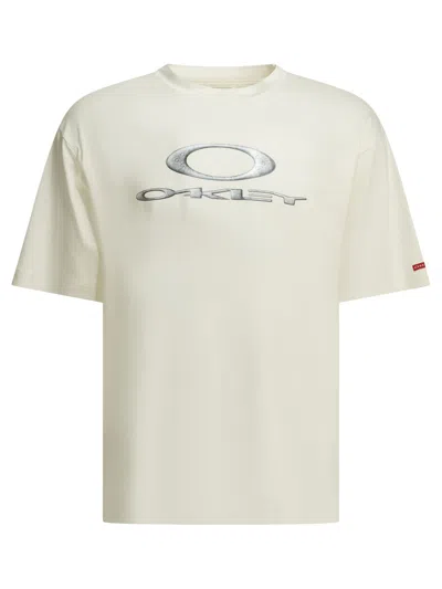 Oakley "new Retro Tee X Metal 3.0" Crew Neck T Shirt In Neutral
