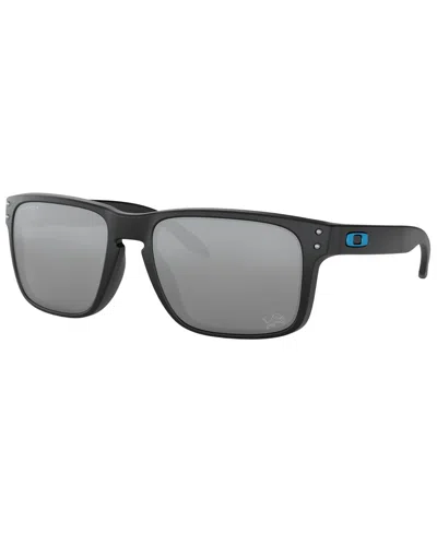 Oakley Nfl Collection Sunglasses, Detroit Lions Oo9102 55 Holbrook In Det Matte Black,prizm Black