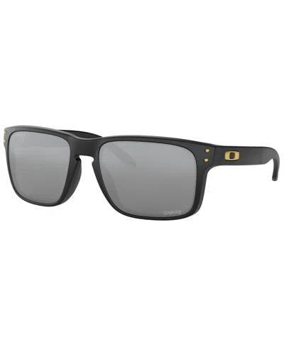 Oakley Nfl Collection Sunglasses, New Orleans Saints Oo9102 55 Holbrook In No Matte Black,prizm Black