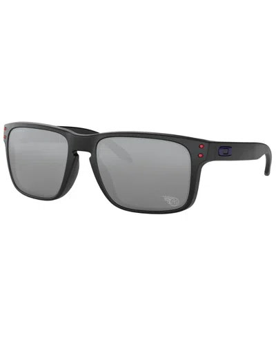 Oakley Nfl Collection Sunglasses, Tennessee Titans Oo9102 55 Holbrook In Ten Matte Black,prizm Black