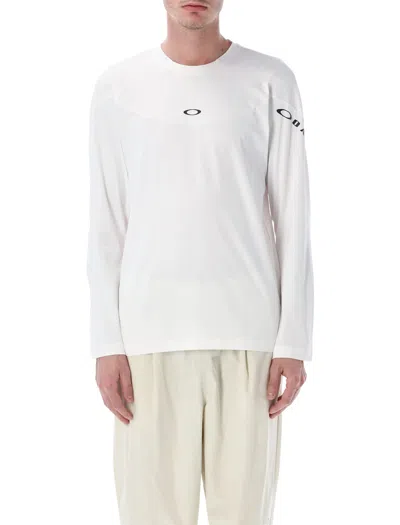 Oakley Crew-neck Long-sleeve T-shirt In White