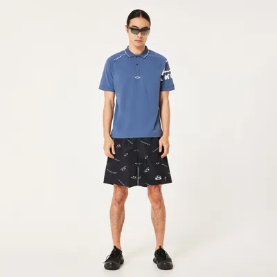 Oakley O-sync Pack Knit Ss Polo 2.0 In Dark Aqua