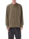 Oakley Raglan-sleeve Crew-neck Sweatshirt In Brown