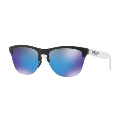 Oakley Frogskins Lite Sunglasses, Oo9374 In Black Matte,prizm Brown