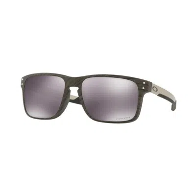 Oakley Holbrook Mix Sunglasses, Oo9384 In Woodgrain,black Prizm