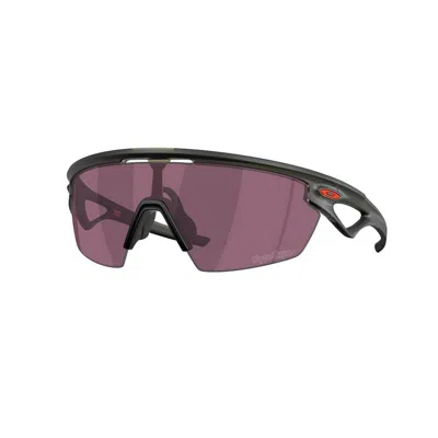 Oakley Sphaera Logo-engraved Sunglasses In Black